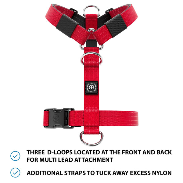 Anti-Pull TRI-Harness® | Training Dog Harness for All Breeds - Red