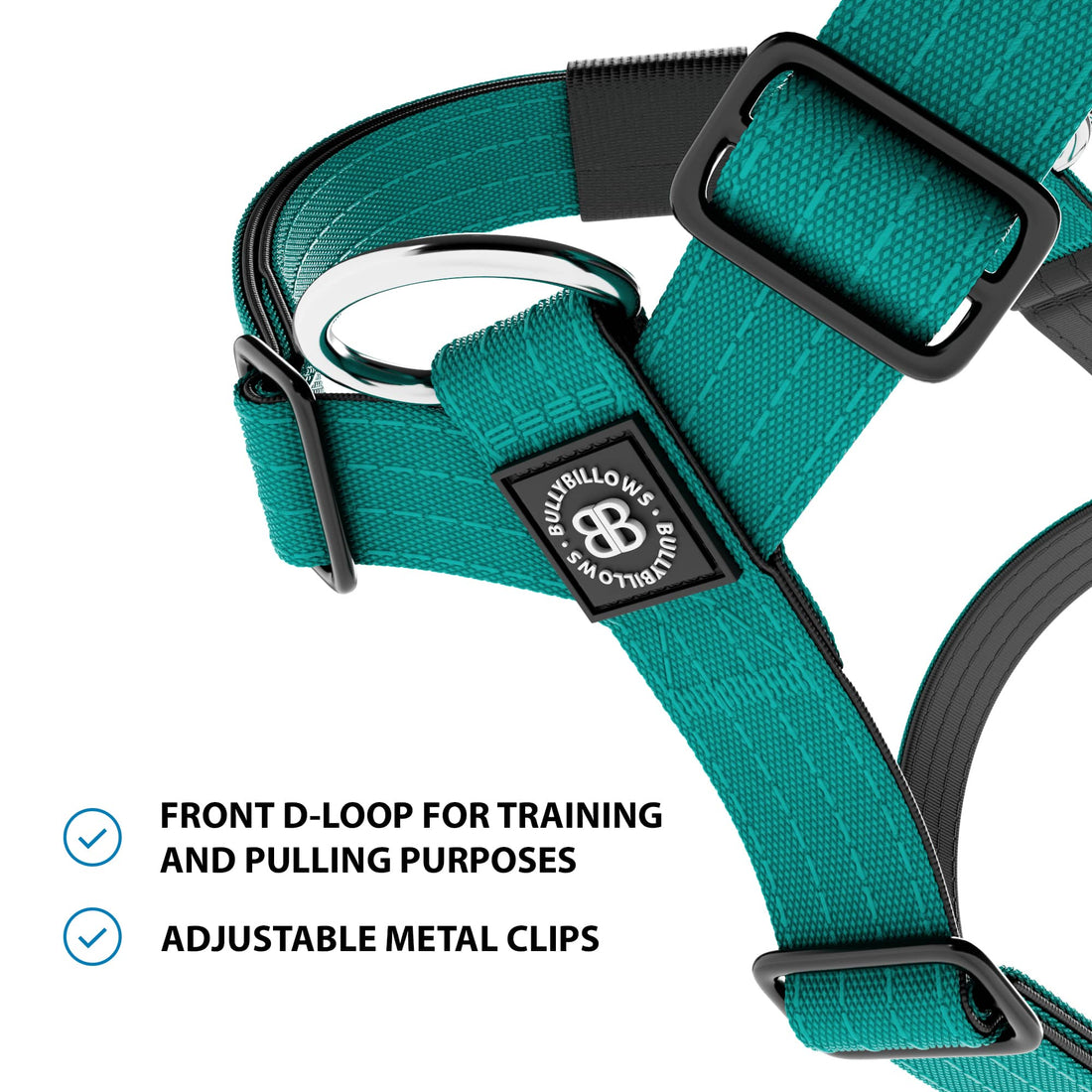 featured image of Anti-Pull TRI-Harness® | Training Dog Harness for All Breeds - Turquoise
