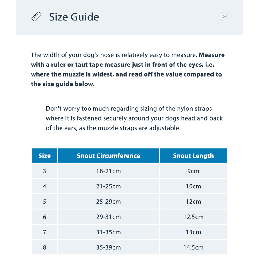 featured image of Muzzle - S-XL Breeds - Black