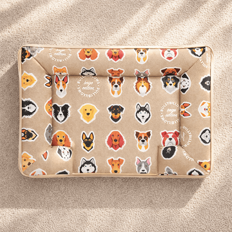 Luxury Dog Bed - Beige Edition | Add your dogs name