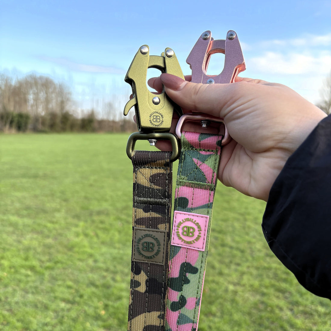 featured image of 1.2m Lighter Swivel Combat Leash | Anti-Tangle & Secure Clip - Green Camouflage