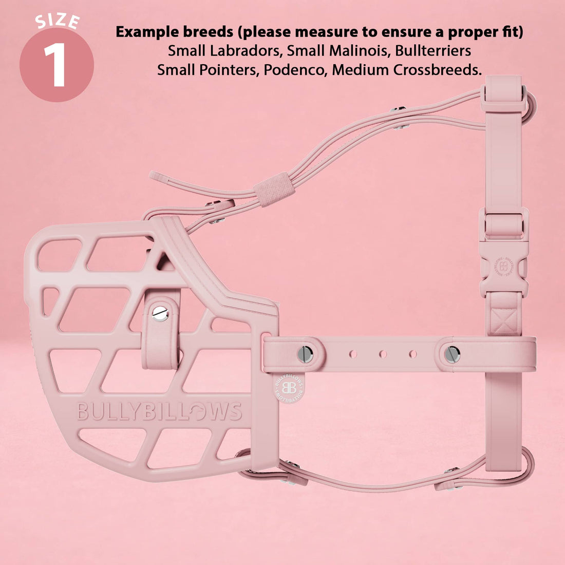 featured image of Premium Comfort Muzzle | x2 Additional Head Straps - Pink