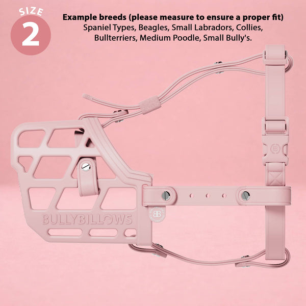 Premium Comfort Muzzle | x2 Additional Head Straps - Pink