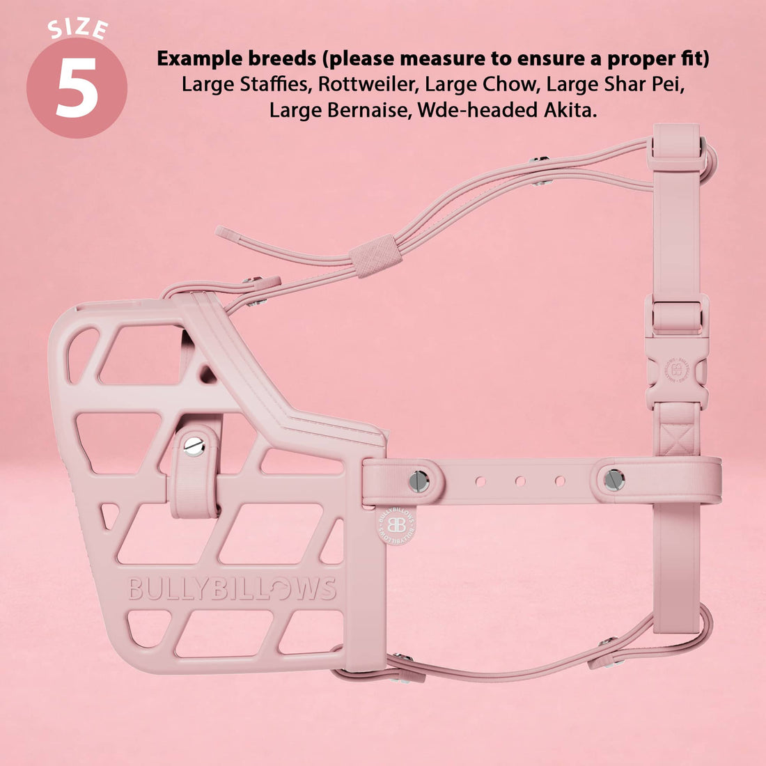 featured image of Premium Comfort Muzzle | x2 Additional Head Straps - Pink
