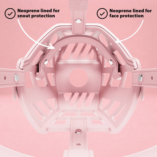 Premium Comfort Muzzle | x2 Additional Head Straps - Pink