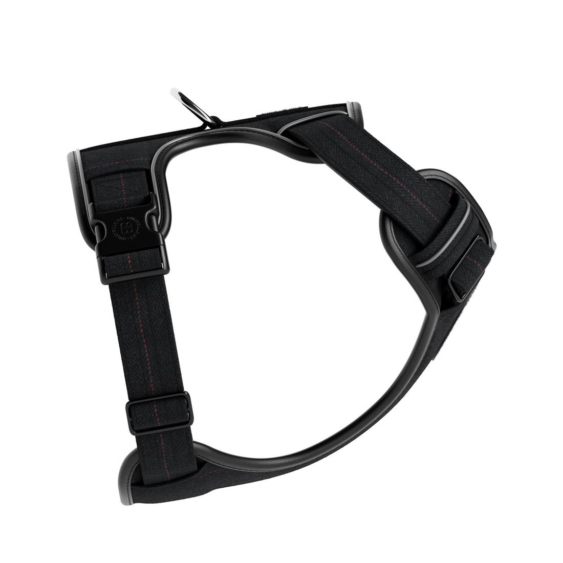 featured image of Premium Comfort Herringbone Harness | Non Restrictive - Charcoal Black