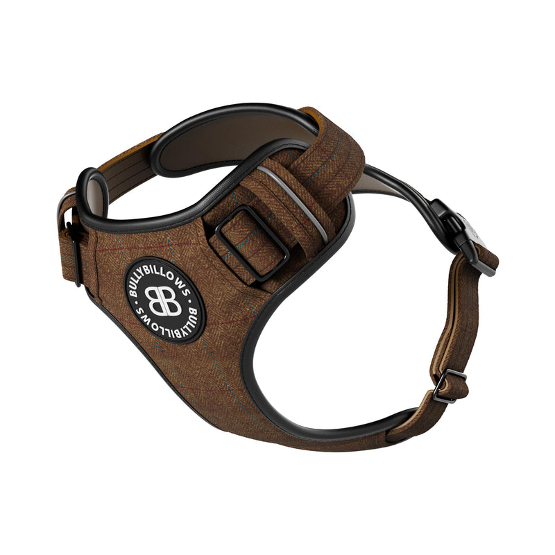 Premium Comfort Herringbone Harness | Non Restrictive - Classic Tan