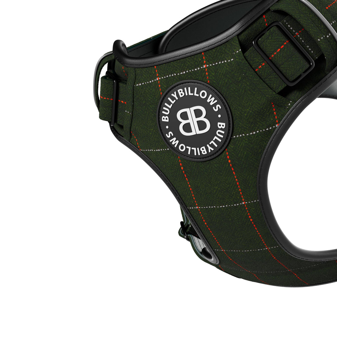 featured image of Premium Comfort Herringbone Harness | Non Restrictive - Forest Green