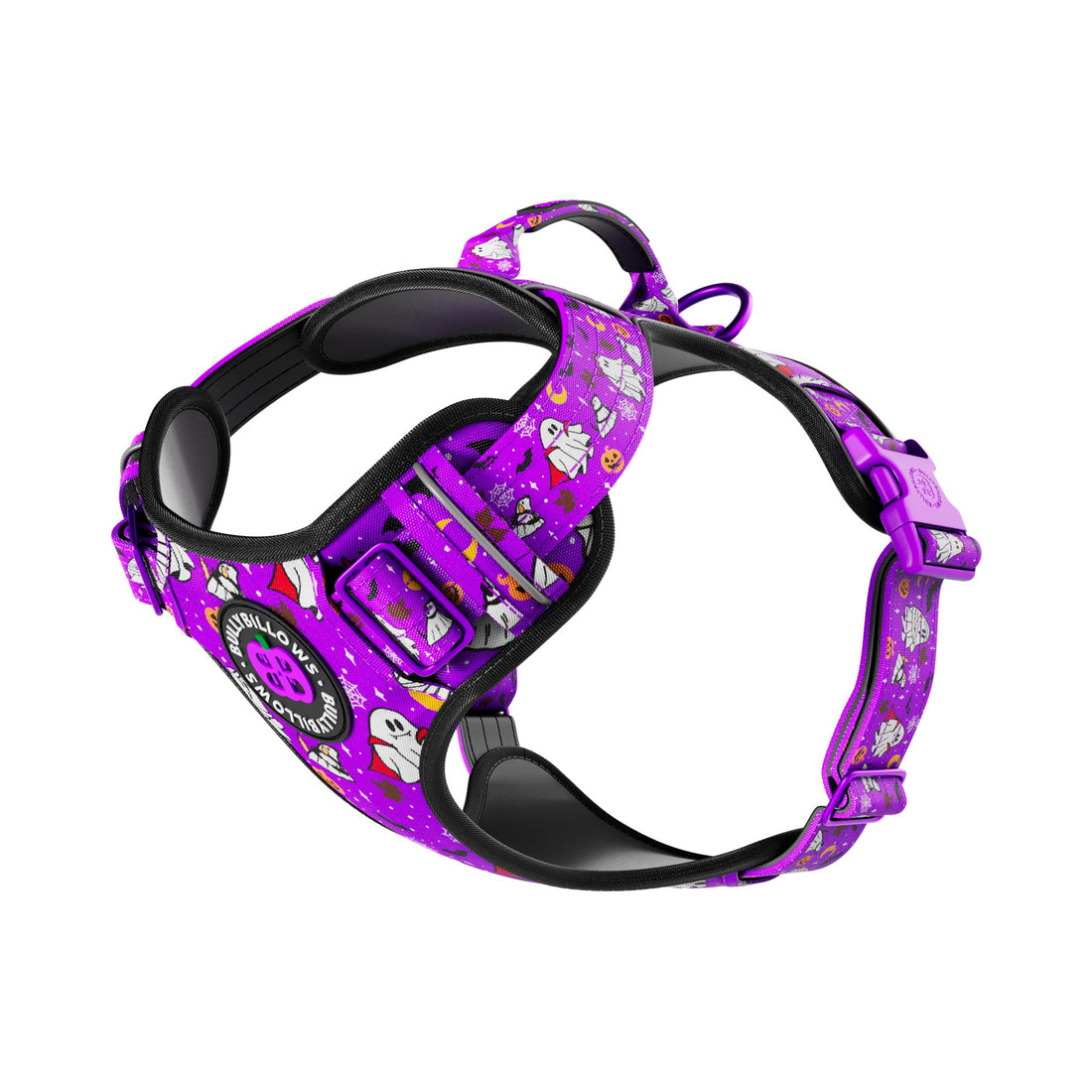 featured image of Comfort Premium Harness | Non Restrictive - Halloween BooBillows - Purple
