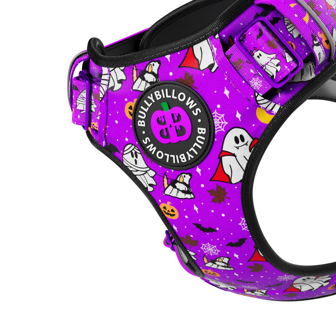 featured image of Comfort Premium Harness | Non Restrictive - Halloween BooBillows - Purple