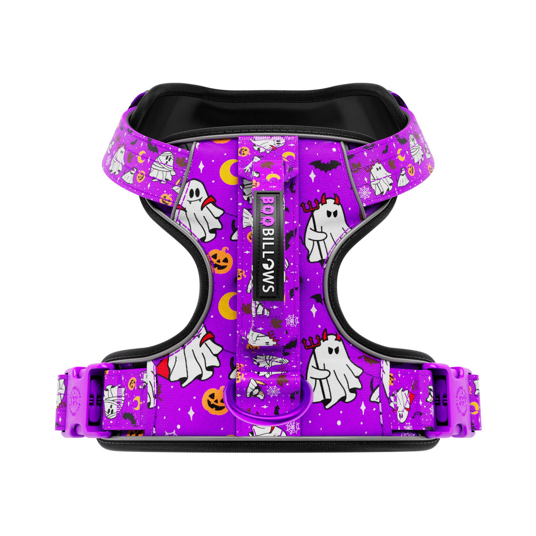 featured image of Comfort Premium Harness | Non Restrictive - Halloween BooBillows - Purple