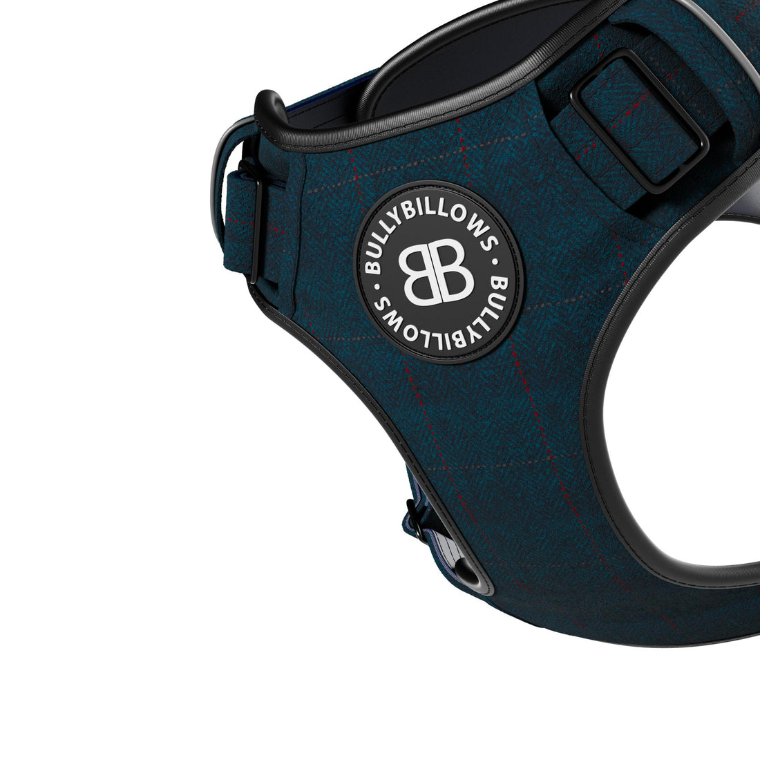 featured image of Premium Comfort Herringbone Harness | Non Restrictive - Midnight Blue