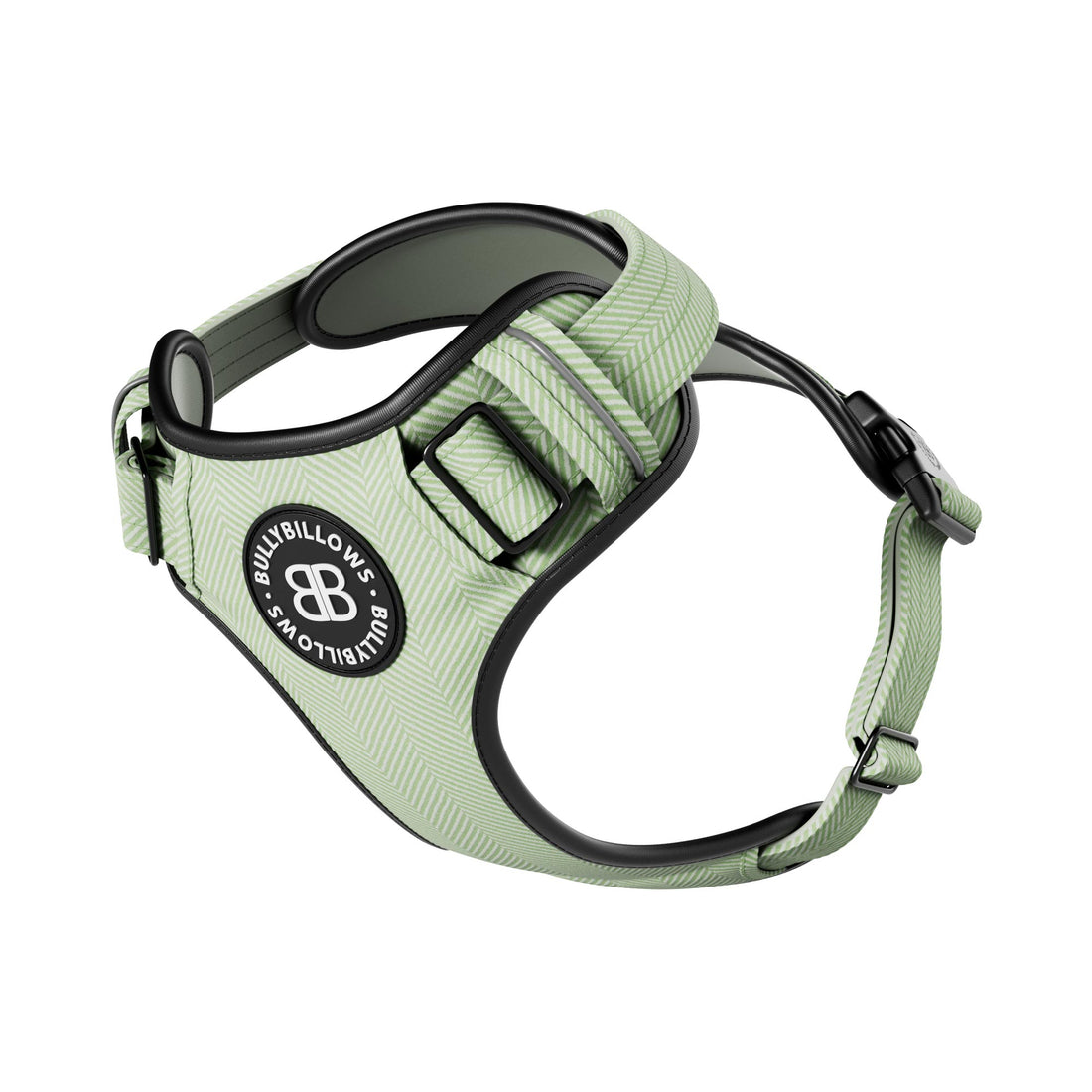 featured image of Premium Comfort Herringbone Harness | Non Restrictive - Mint Green