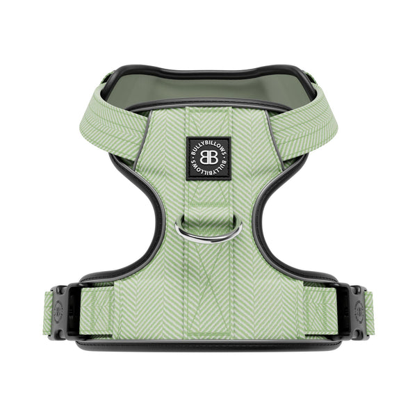Premium Comfort Herringbone Harness | Non Restrictive - Mint Green