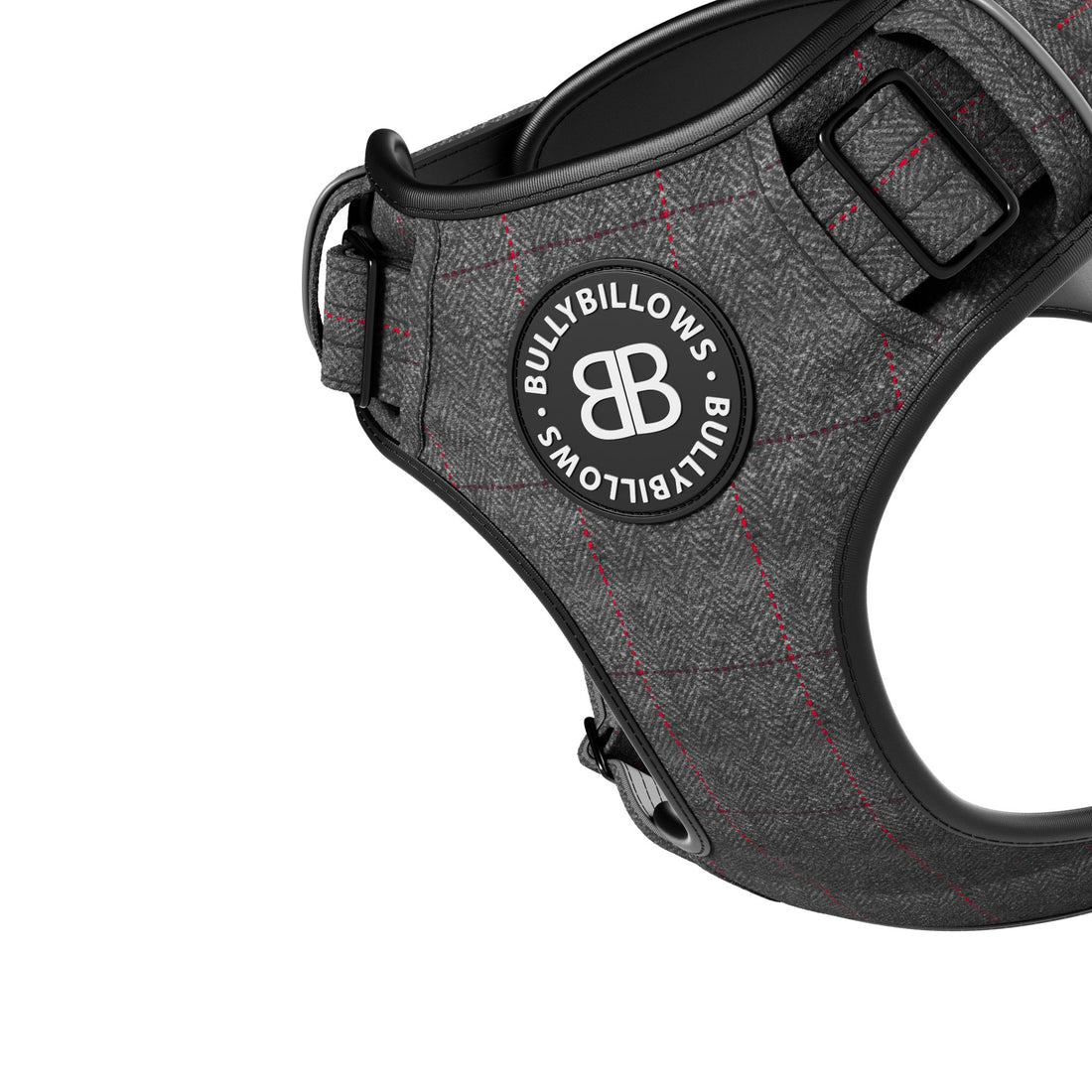 featured image of Premium Comfort Herringbone Harness | Non Restrictive - Stone Grey