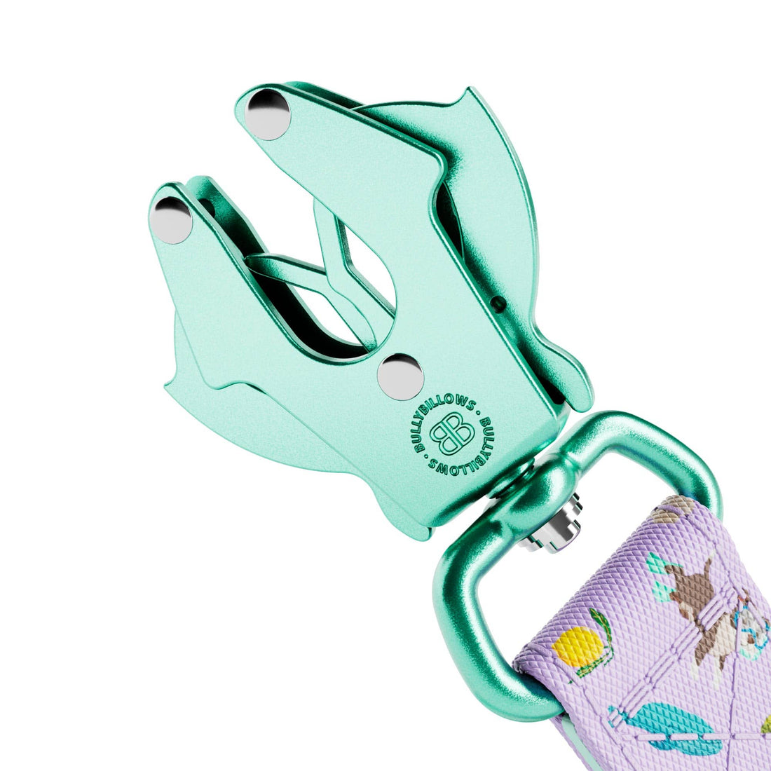 featured image of 1.2m Lighter Swivel Combat Leash | Anti-Tangle & Secure Clip - BalmyBillows Purple
