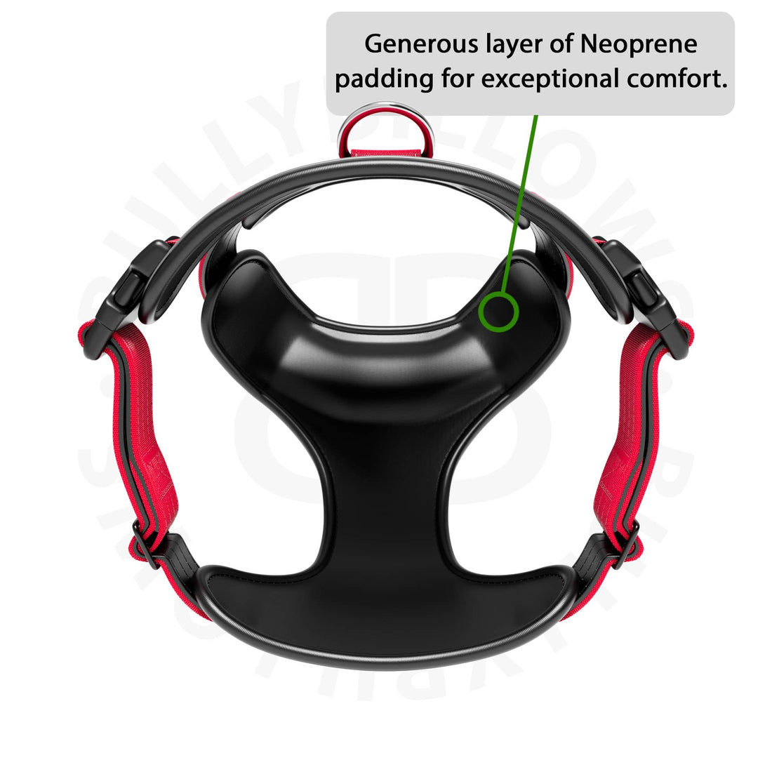 featured image of Comfort Premium Harness | Non Restrictive - Red
