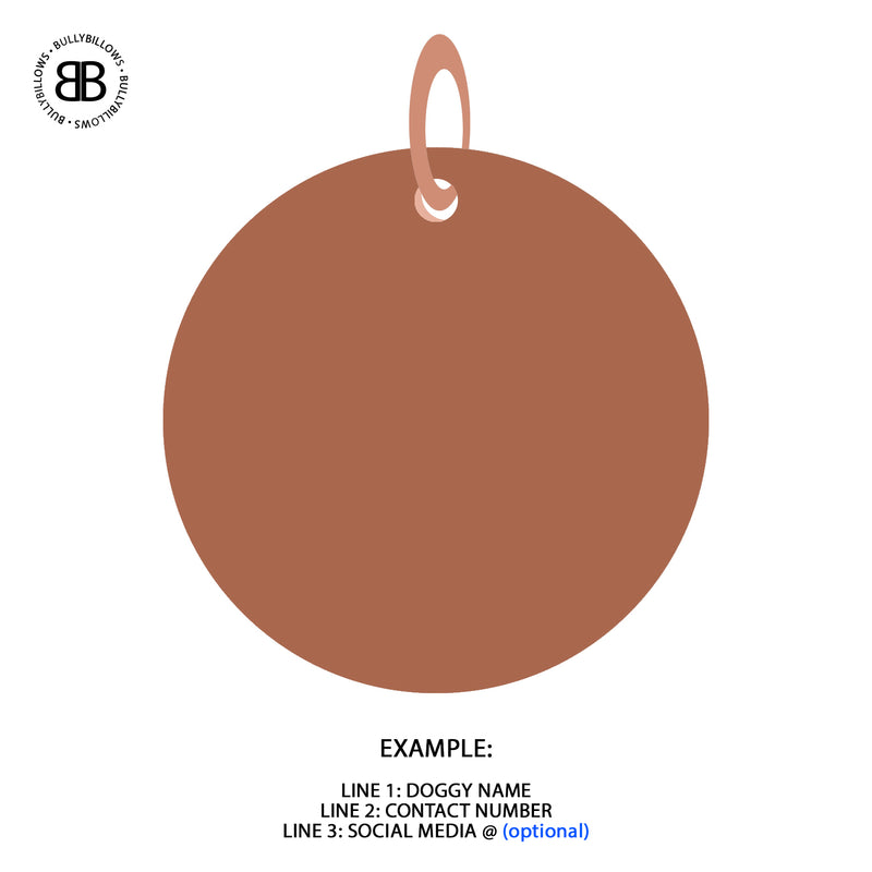 Dog ID Tag - Rose Gold (With Gift Box)