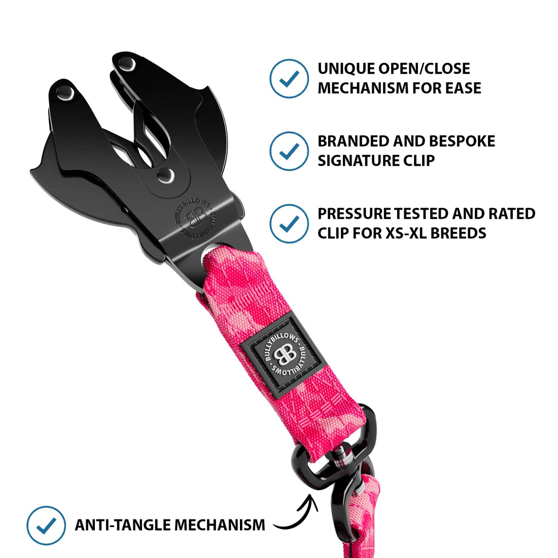 featured image of 1.4m Swivel Combat Lead | Anti-Tangle & Secure Clip - Bubblegum