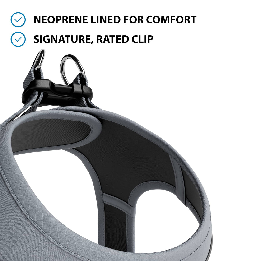 featured image of Step in Harness | XS-M Breeds - Grey