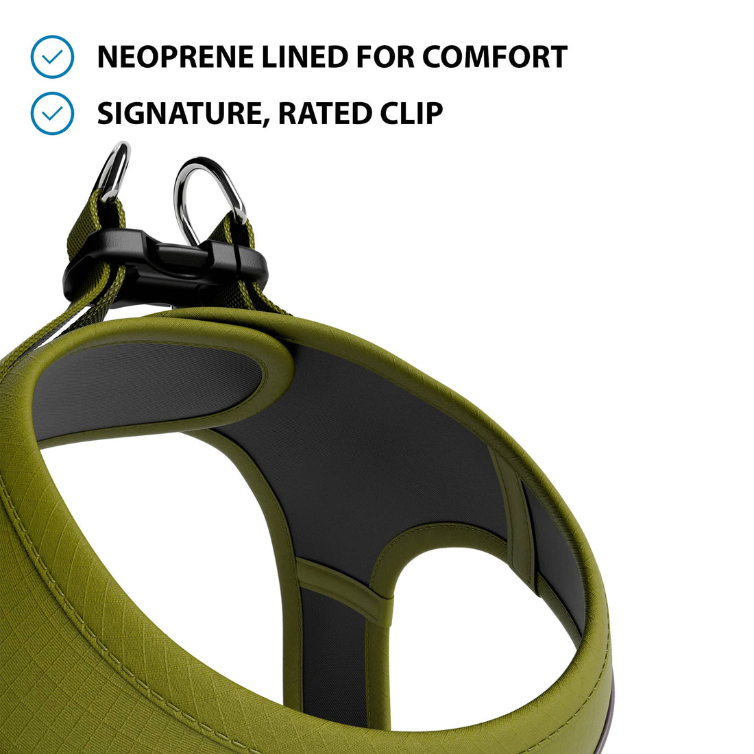 featured image of Step in Harness | XS-M Breeds - Olive Green
