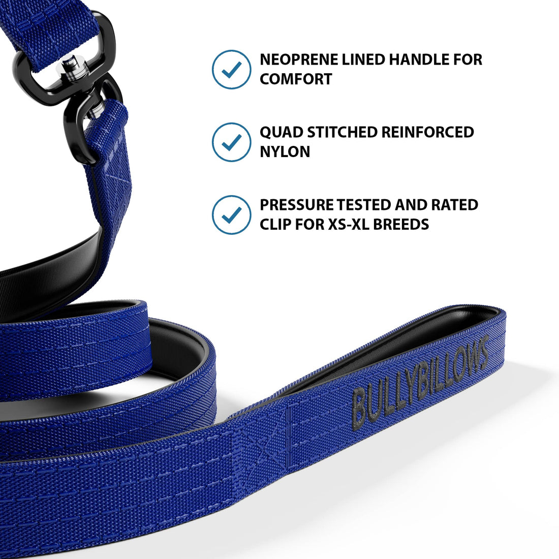 featured image of 1.4m Swivel Combat Lead | Anti-Tangle & Secure Clip - Blue