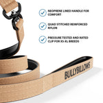 1.4m Swivel Combat Leash | Neoprene Lined, Secure Rated Clip with Soft Handle - Military Tan
