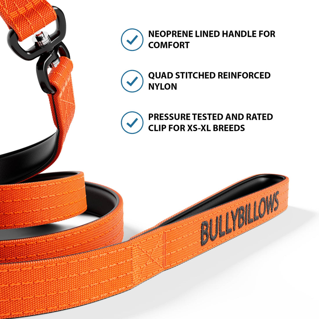 featured image of 1.4m Swivel Combat Lead | Anti-Tangle & Secure Clip - Orange