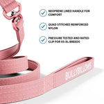 1.4m LIGHTER Swivel Combat Leash | Neoprene Lined, Secure Rated Clip with Soft Handle - Pink x Pink