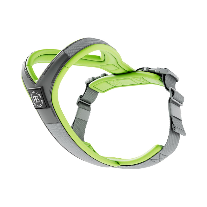 Slip on Harness | Foam Padded - Metal Grey x Neon