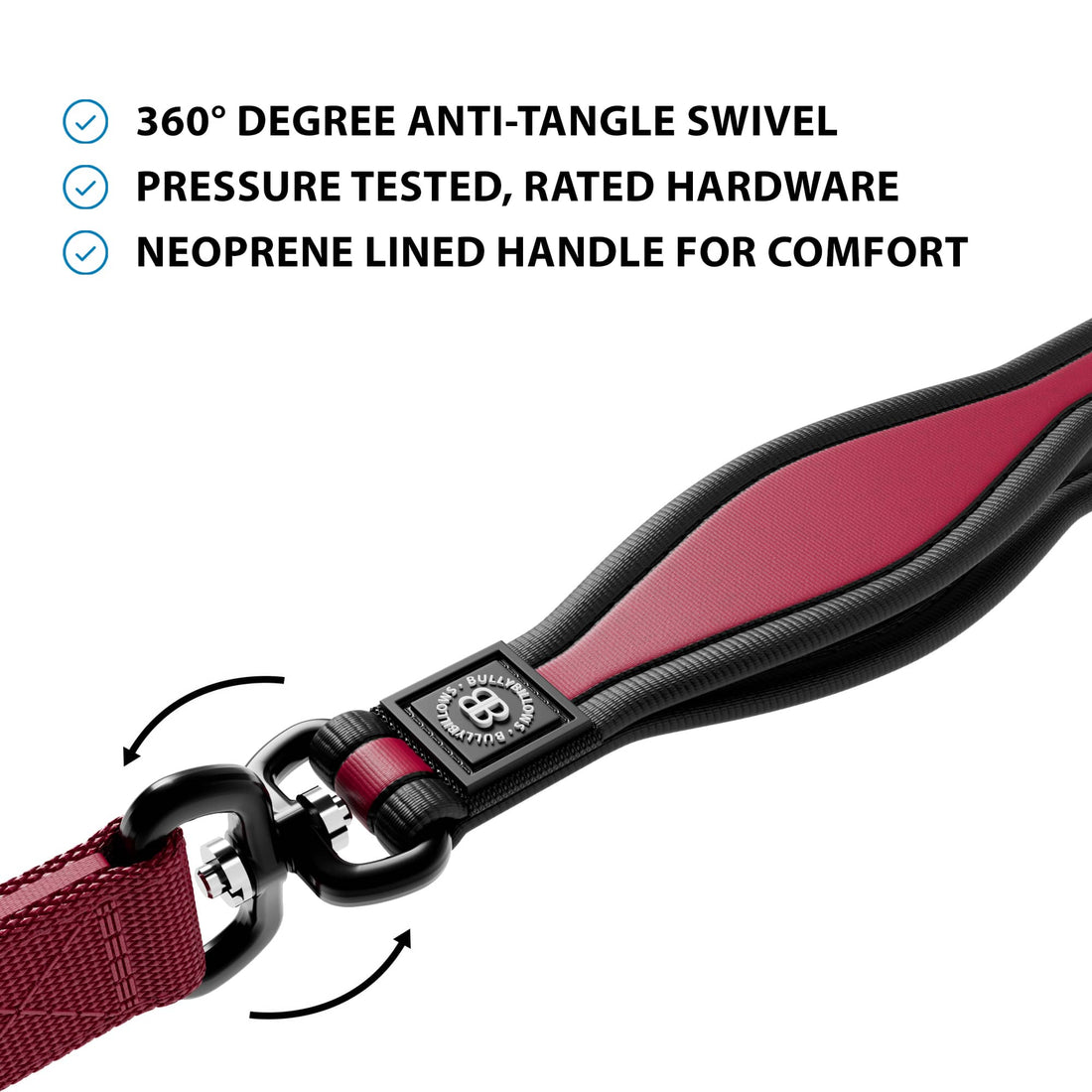 featured image of 1.2m Mini Combat® Lead - Burgundy