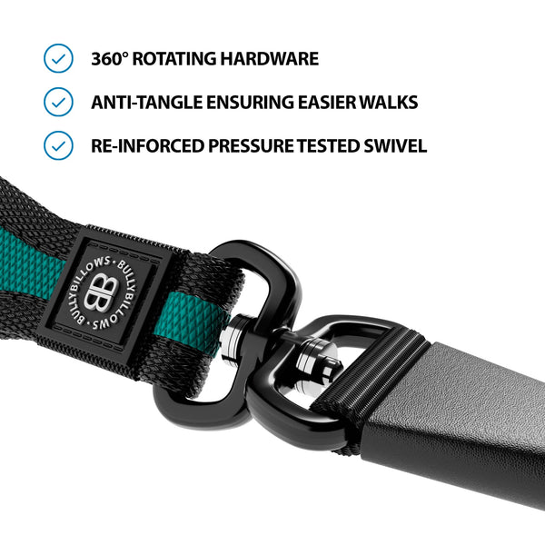 Slip Training Lead | Anti Pull & No Choking -  Turquoise
