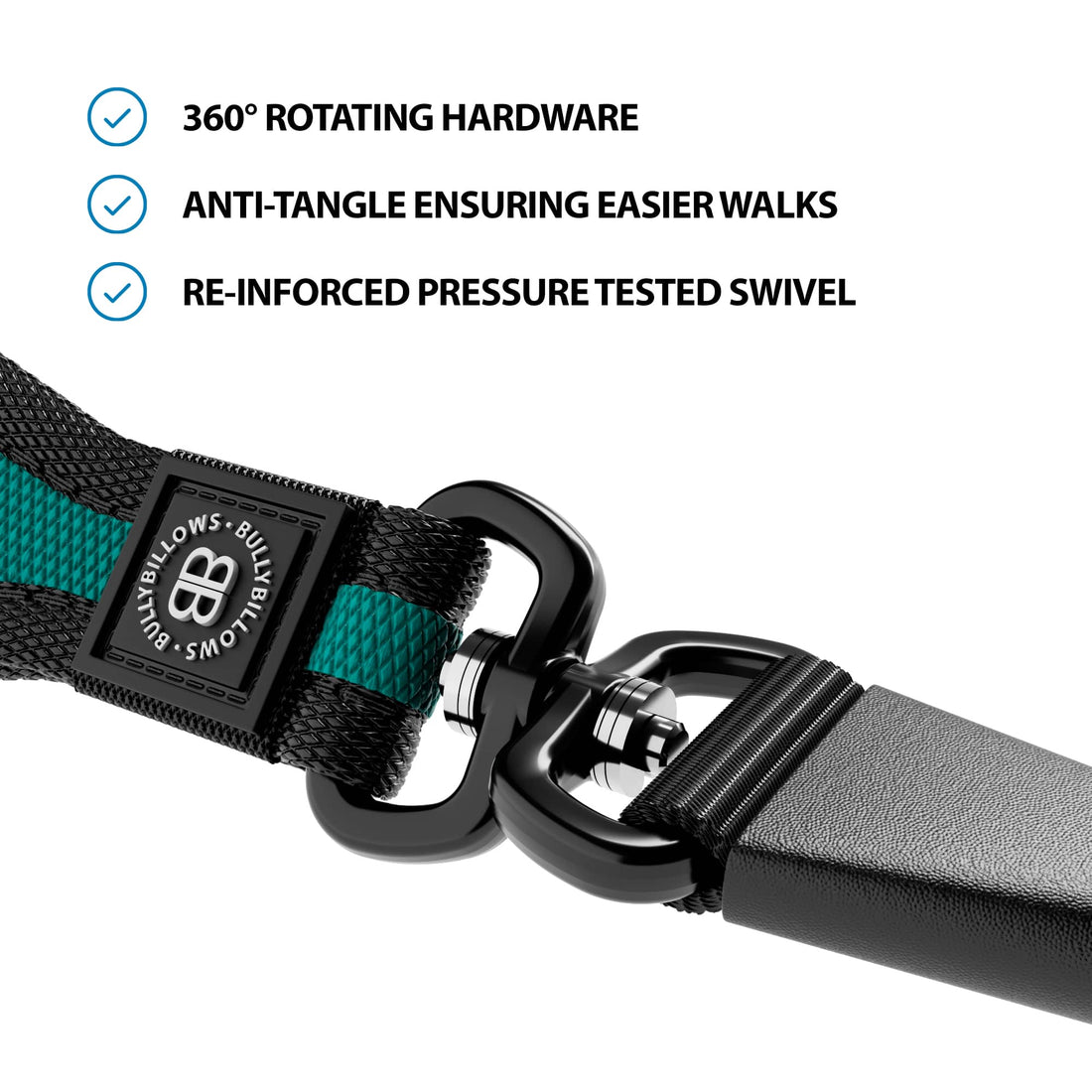 featured image of Slip Training Lead | Anti Pull & No Choking -  Turquoise
