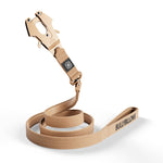 1.4m LIGHTER Swivel Combat Leash | Neoprene Lined, Secure Rated Clip with Soft Handle - Tan x Tan