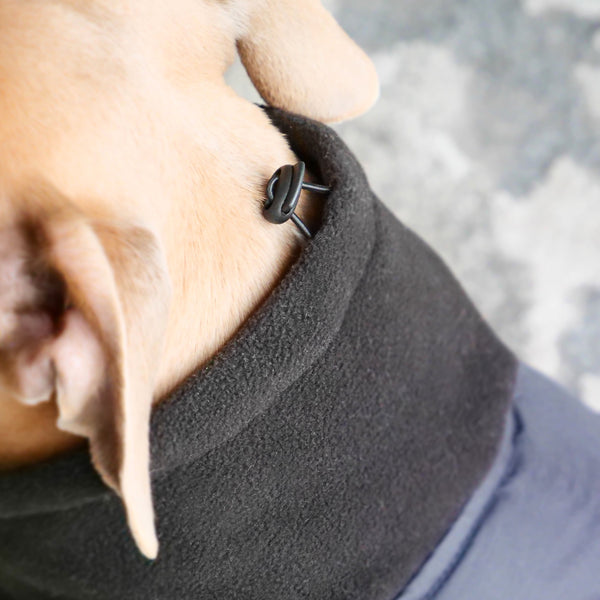 Dog Coat With Zip - Shower Proof - Black