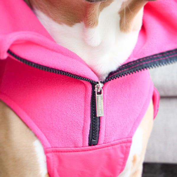 Dog Coat With Zip - Shower Proof - Carminerose