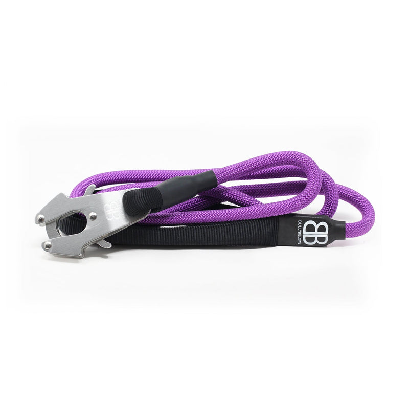 Combat Rope Lead Combat Rope Dog Leash - MATTE PLATINUM - Purple – BullyBillows Europe