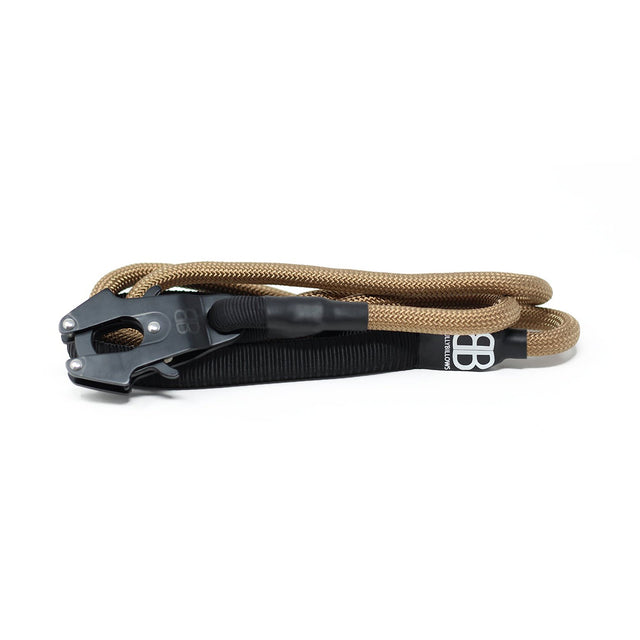 1.4m Combat Rope Leash - Secure Rated Clip - DARK Military Tan