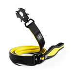 1.2m Mini Combat Leash | Foam & Neoprene Lined with Soft Handle - Black & Yellow