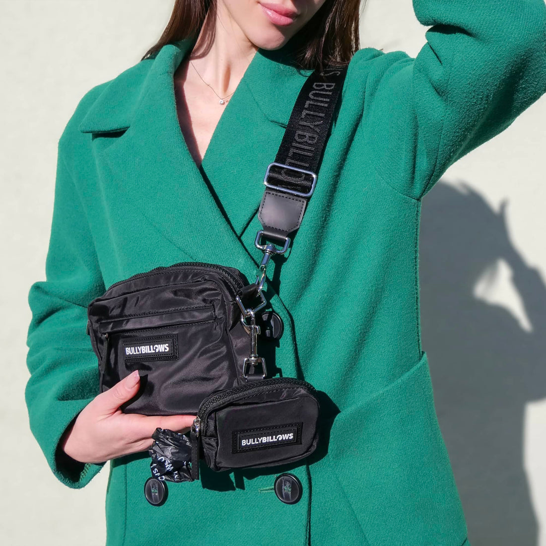 featured image of Unisex Human & Dog Walking Bag  - Black