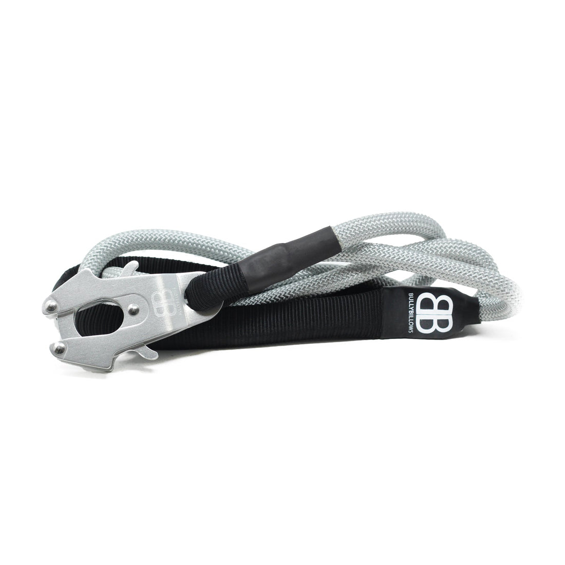 Combat Rope Lead Combat Rope Dog Leash - MATTE PLATINUM - Grey – BullyBillows Europe