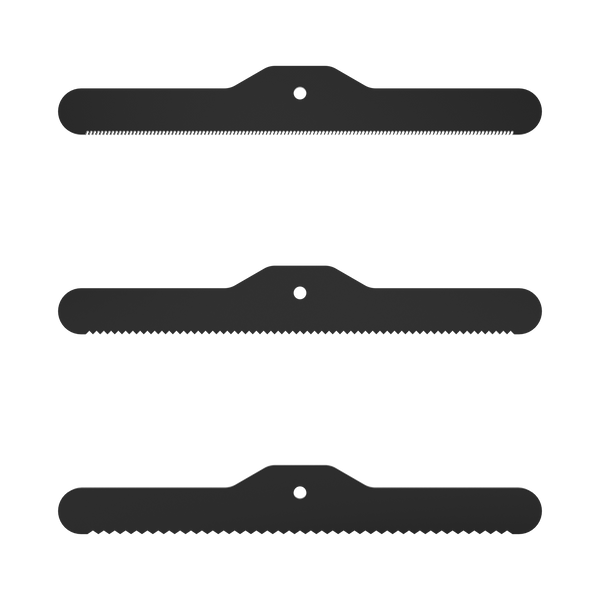 3-Piece Spare Deshedding Blade Set - Black