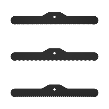 3-Piece Spare Deshedding Blade Set - Black