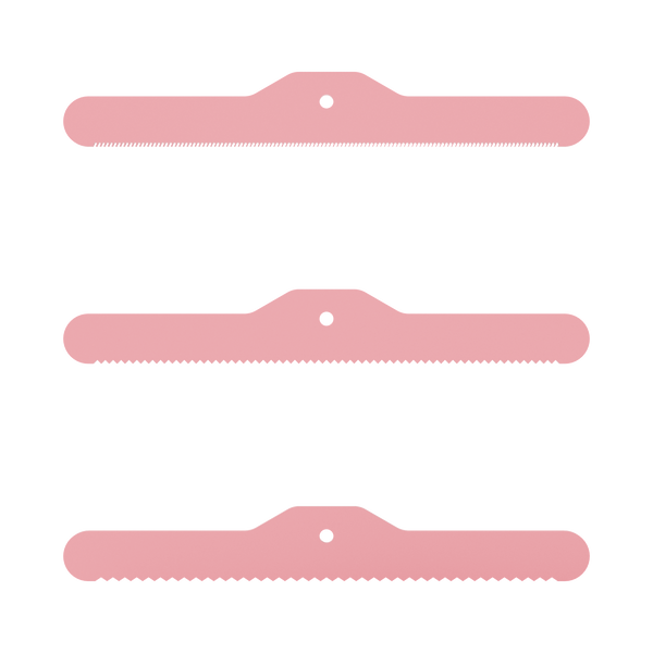3-Piece Spare Deshedding Blade Set - Pink