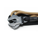 1.4m Combat Rope Leash - Secure Rated Clip - DARK Military Tan