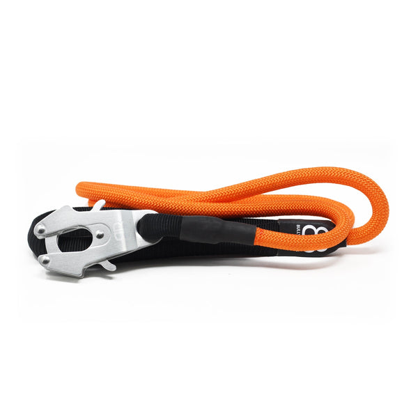 Combat Rope Dog Leash - MATTE PLATINUM - Orange