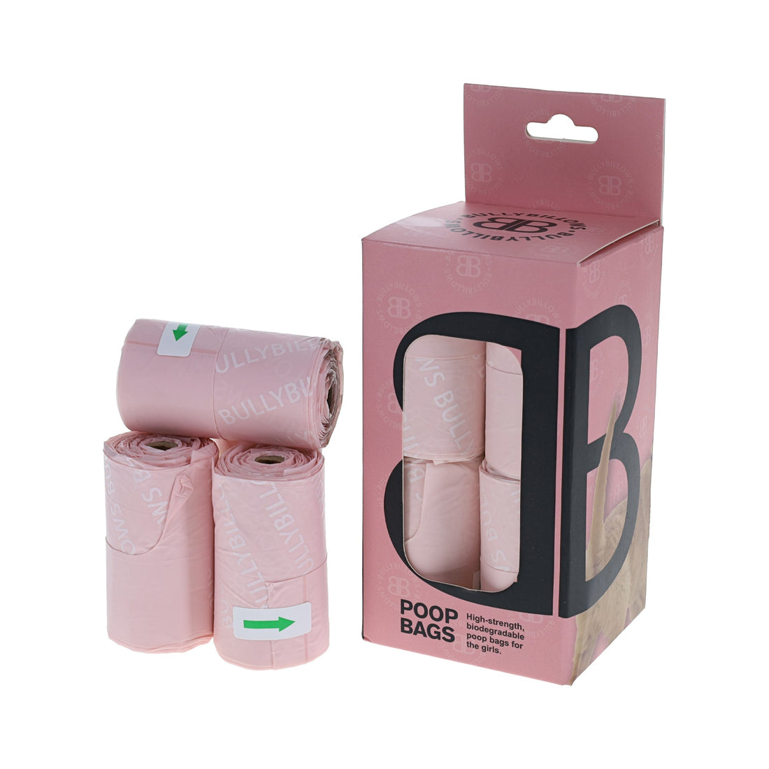 featured image of Premium Biodegradable Poop Bags With Handle - Pink