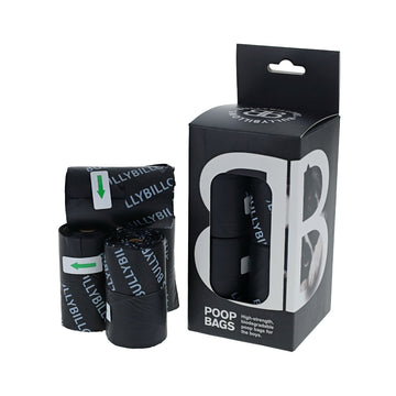 Premium Biodegradable Poop Bags With Handle - Black