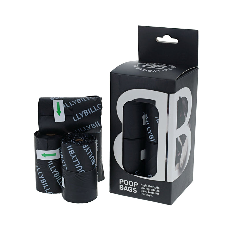 Premium Biodegradable Poop Bags With Handle - Black