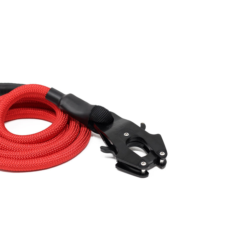 1.4m Combat Rope Leash - Secure Rated Clip - Red